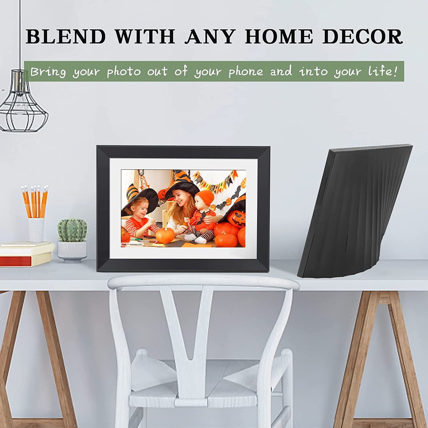Dammyty 10.1" WiFi Digital Picture Frame, 1280*800 HD IPS Touch Screen Electronic Photo Frame,Video and Slide Show , Auto-Rotate, Share Photos/Videos Instantly via free App from Anywhere