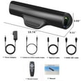 Dammyty Sound Bar for TV, 3D Surround Sound System TV Sound Bar, Bluetooth 5.3 Soundbar with Built-in Subwoofer, 50W Home Theater TV Speakers, HDMI-ARC, Optical, AUX, USB