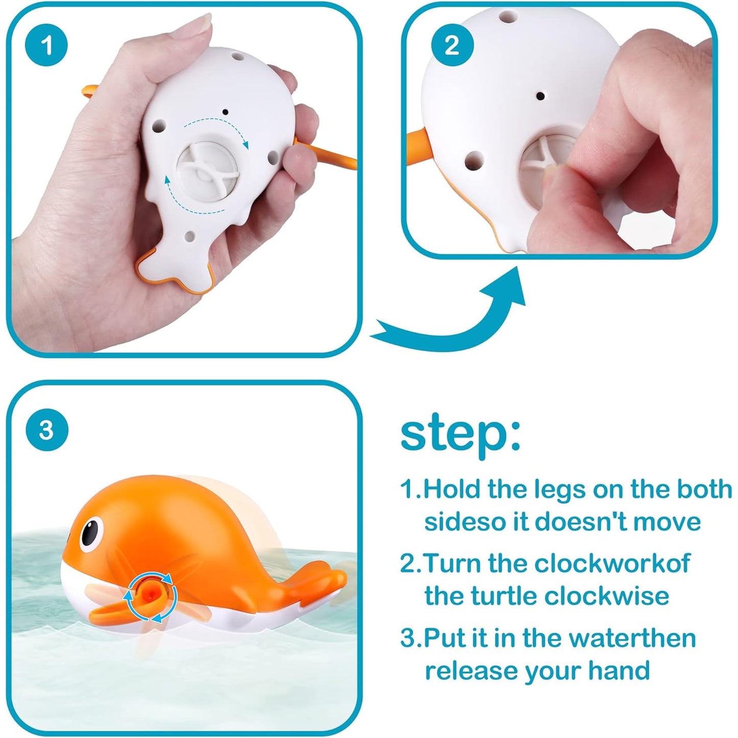 Dammyty Bath Toys for Toddlers 1-3, Floating Pool Toys for Kids, Baby Bath Toys with Magnetic Fishing Game, Fun Bathtub Water Toys Gifts