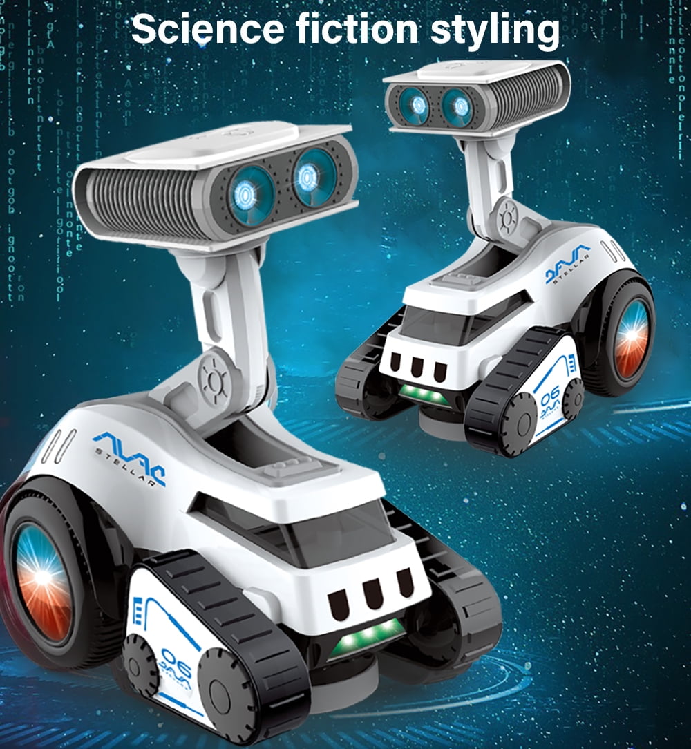Dammyty Robot Toy For Kids, Smart Electronic Dancing Robot Toys with Music and Light Up Eyes, Adjustable Volume, Toddler Toys Gift for Boys Girls