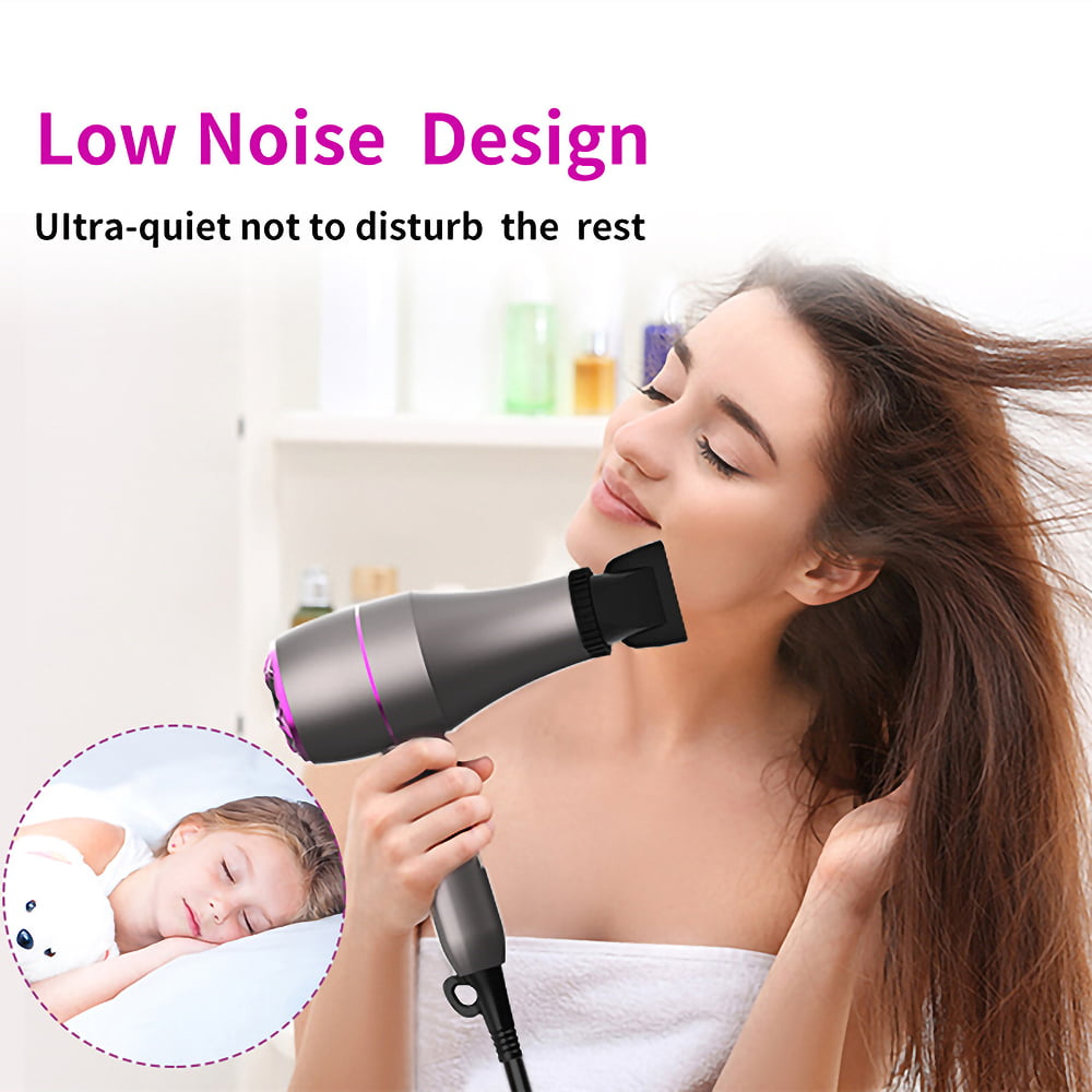 Dammyty 3 in 1 Ionic Hair Dryer Blower Hairdryer Electric Hair Comb Rotating Hot Air Brush