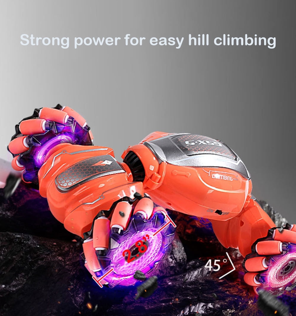 Dammyty RC Car for Kids, 2.4GHz 4WD Remote Control Stunt Gesture Car , Double Sided 360°Spins and Flips Gesture Sensor Toy Cars