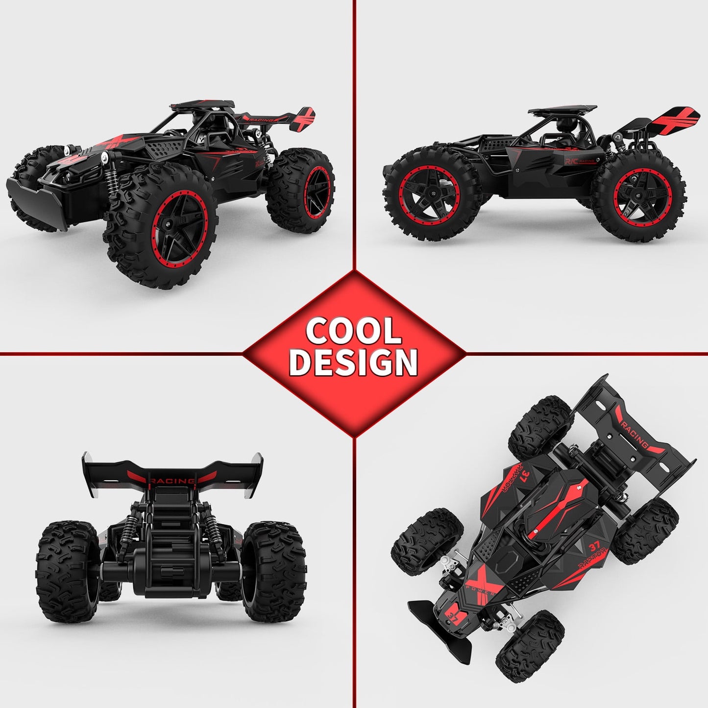 Dammyty Remote Control Car, 1:18 High Speed RC Cars for Kids, Racing Toys for Boys & Girls