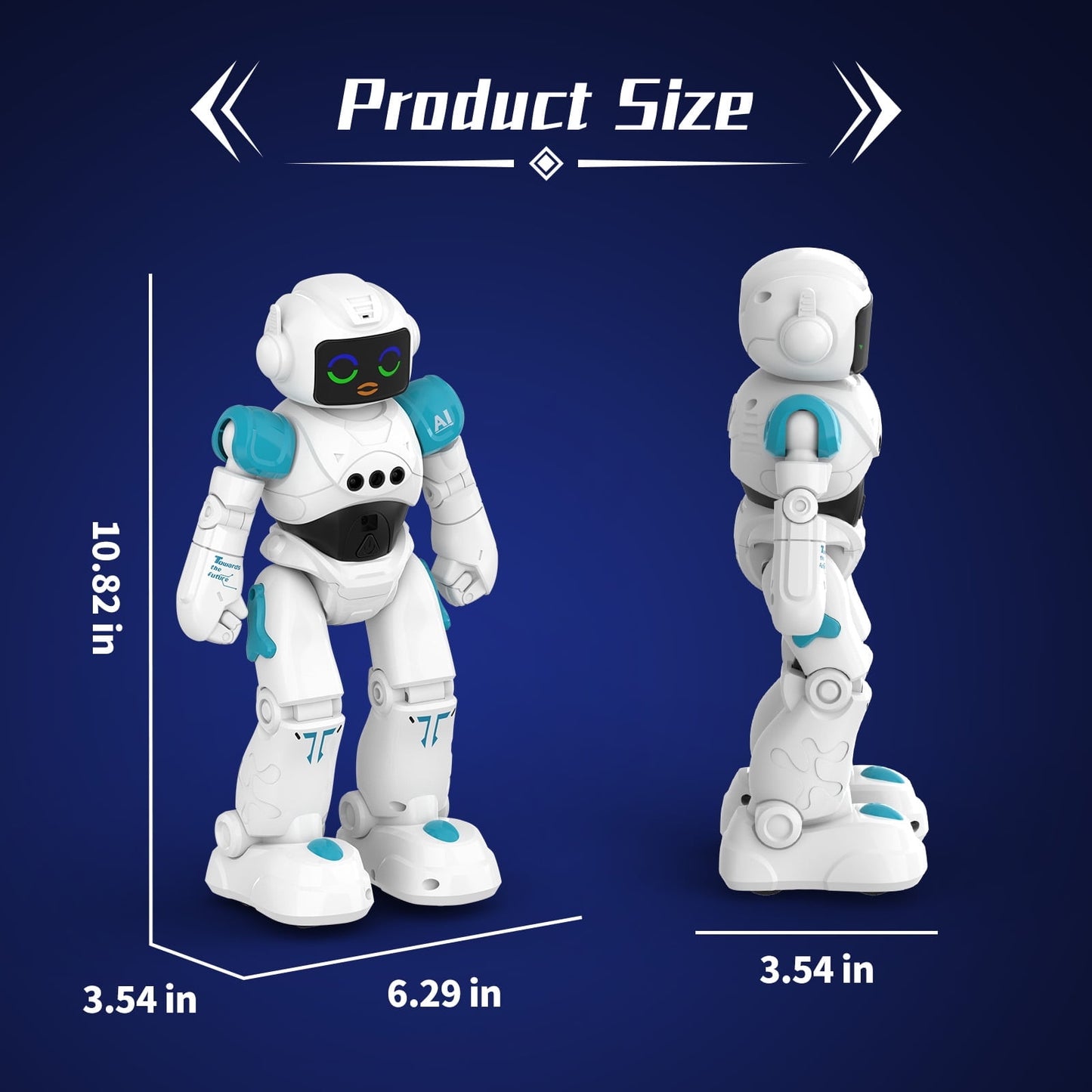 Dammyty RC Robot Toys for Kids, Smart Talking Voice Remote Control Robot Singing Dancing Programmable with Infrared Gesture, Interactive Robot Toy for Age 3-8 Year Old Boys Girls Birthday Gift