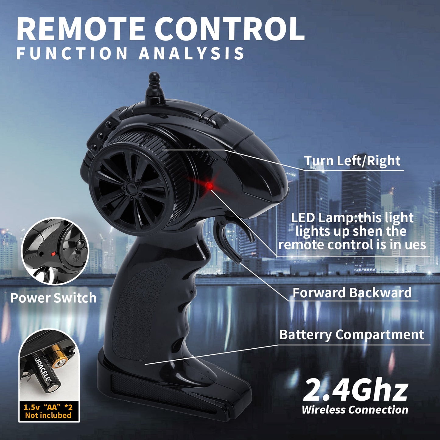 Dammyty Remote Control Car, 1:18 High Speed RC Cars for Kids, Racing Toys for Boys & Girls