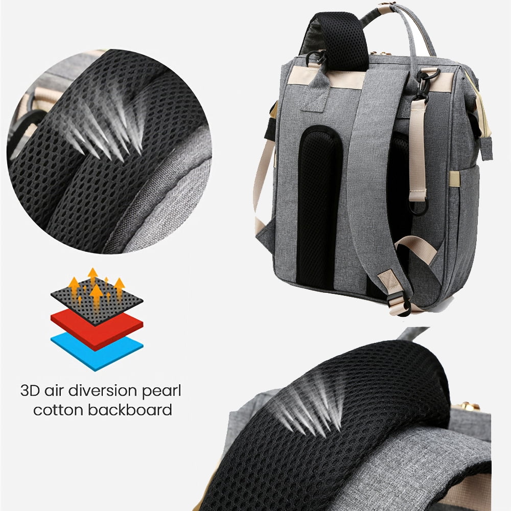 Dammyty Travel Diaper Bag Backpack for Baby ,Multifunctional Waterproof Portable Baby Bag,Large Capacity Baby Changing Bag