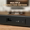 Dammyty Sound Bar for TV, 3D Surround Sound System TV Sound Bar, 60W Soundbar with Built-in Subwoofer, 2.1 ch Home Theater TV Speakers, HDMI-ARC, Bluetooth, COX, AUX