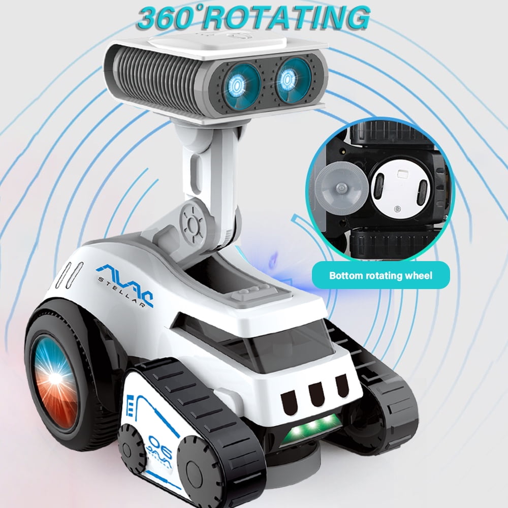 Dammyty Robot Toy For Kids, Smart Electronic Dancing Robot Toys with Music and Light Up Eyes, Adjustable Volume, Toddler Toys Gift for Boys Girls