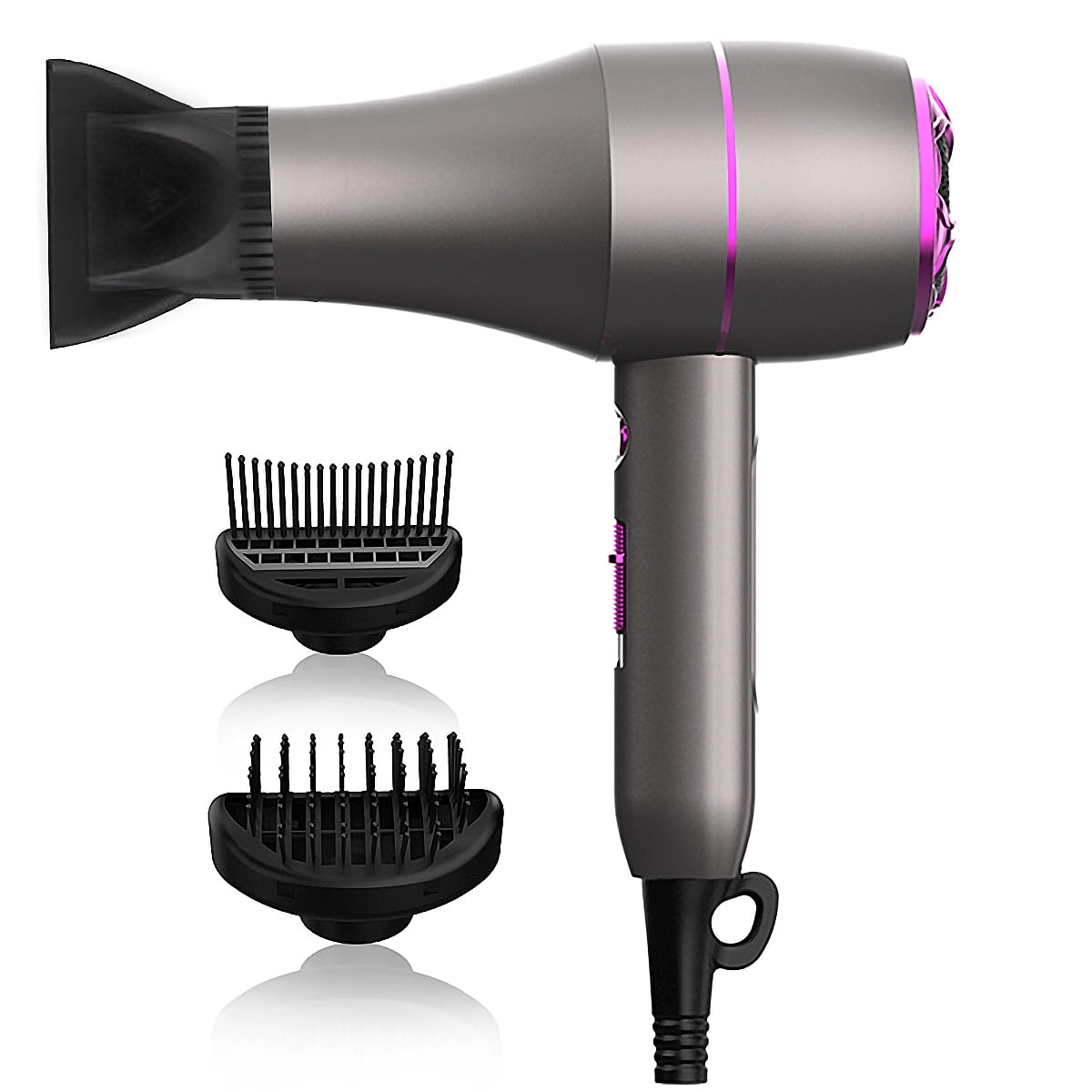 Dammyty 3 in 1 Ionic Hair Dryer Blower Hairdryer Electric Hair Comb Rotating Hot Air Brush