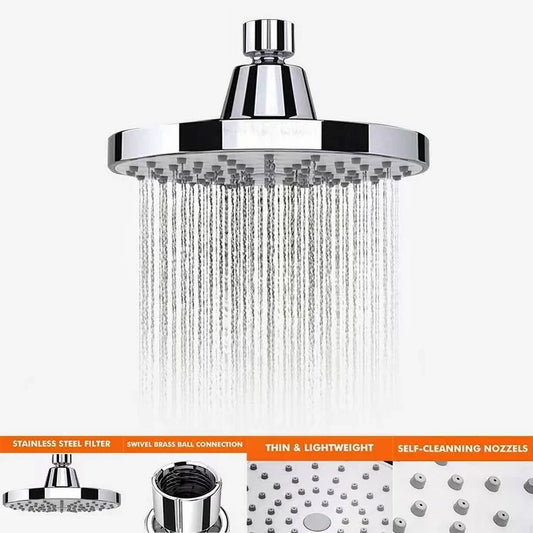 Dammyty High Pressure Rain Shower Head,Luxury Modern Look,6 Inch 1-min Installation