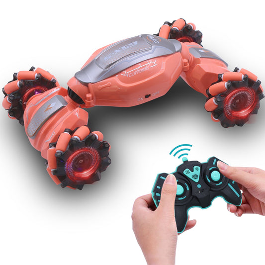 Dammyty RC Car for Kids, 2.4GHz 4WD Remote Control Stunt Gesture Car , Double Sided 360°Spins and Flips Gesture Sensor Toy Cars