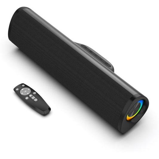 Dammyty Sound Bar for TV, 3D Surround Sound System TV Sound Bar, Bluetooth 5.3 Soundbar with Built-in Subwoofer, 50W Home Theater TV Speakers, HDMI-ARC, Optical, AUX, USB