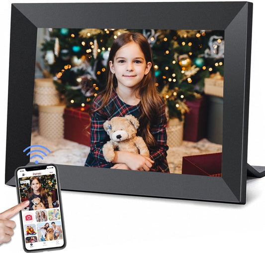 Dammyty 10.1" WiFi Digital Picture Frame,Smart Digital Photo Frame with 1280x800 HD IPS Touch Screen ,Electronic Piture frame share photo/video anytime, anywhere via Frameo App