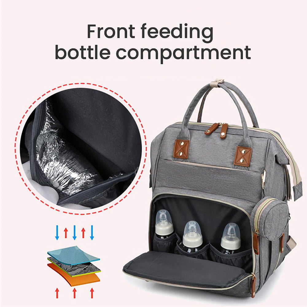 Dammyty Travel Diaper Bag Backpack for Baby ,Multifunctional Waterproof Portable Baby Bag,Large Capacity Baby Changing Bag