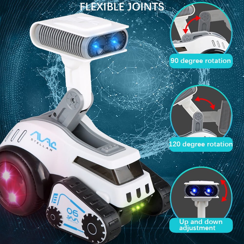 Dammyty Robot Toy For Kids, Smart Electronic Dancing Robot Toys with Music and Light Up Eyes, Adjustable Volume, Toddler Toys Gift for Boys Girls